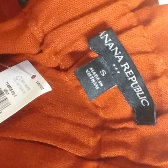 Banana Republic Terracotta Red Linen Blend Shorts Bag Waist - Picture 10 of 11